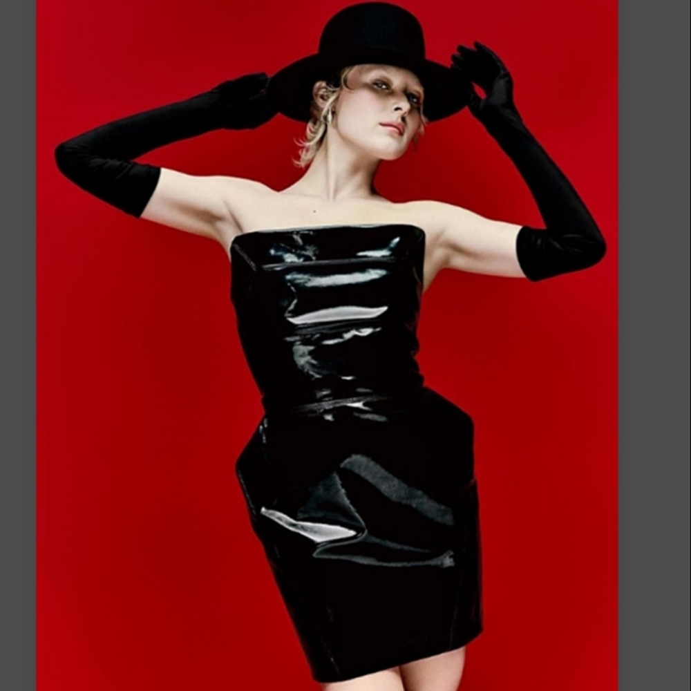 H&M Innovative Circular Design Story Patent Mini Dress